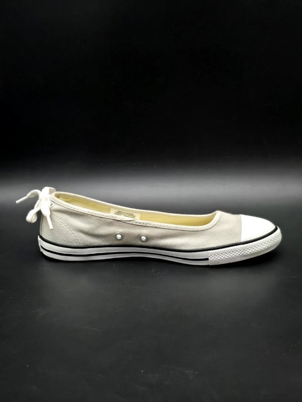 CONVERSE Chuck Taylor All Star Dainty Ballerina Grey Slip-On Women's Size 8 - Picture 8 of 12